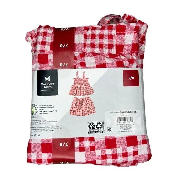 2-Piece Girls Tank & Short Set 4/5, 6, 7/8 - Picture 5 of 7